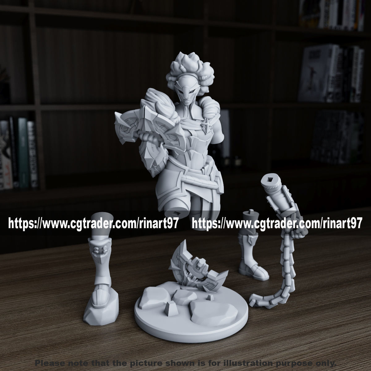 Ambessa 3d print model from league of legends  3D print model_9