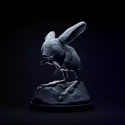 Jerboa mecha robot 32mm scale pre-supported 3D print model