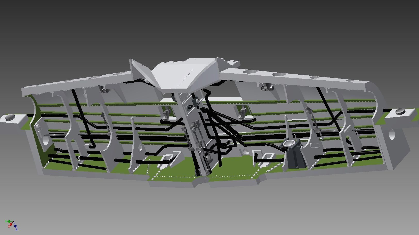 P-51 B-D details models 1-72 Wheel bay 3D print model_4