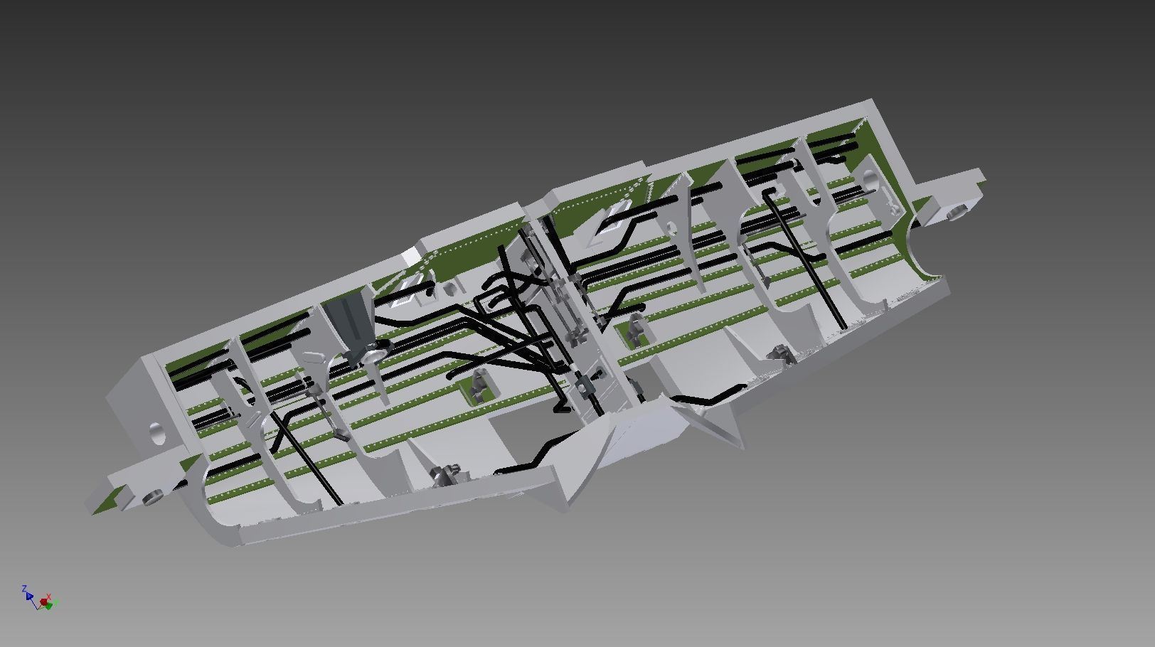 P-51 B-D details models 1-72 Wheel bay 3D print model_2