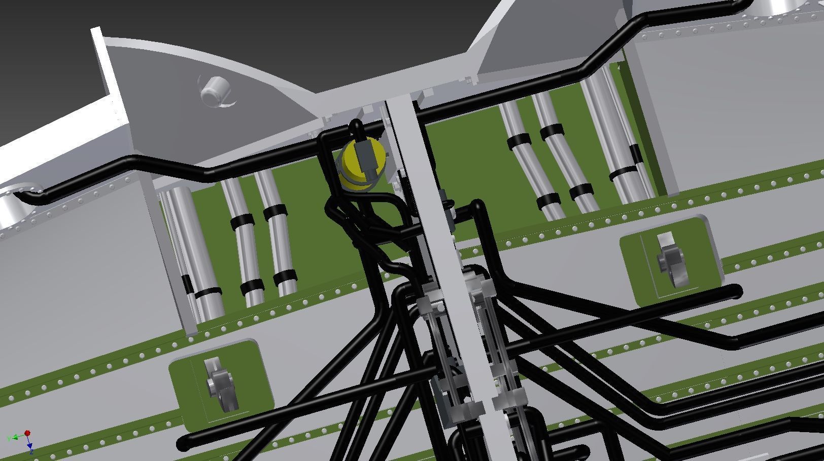 P-51 B-D details models 1-72 Wheel bay 3D print model_3