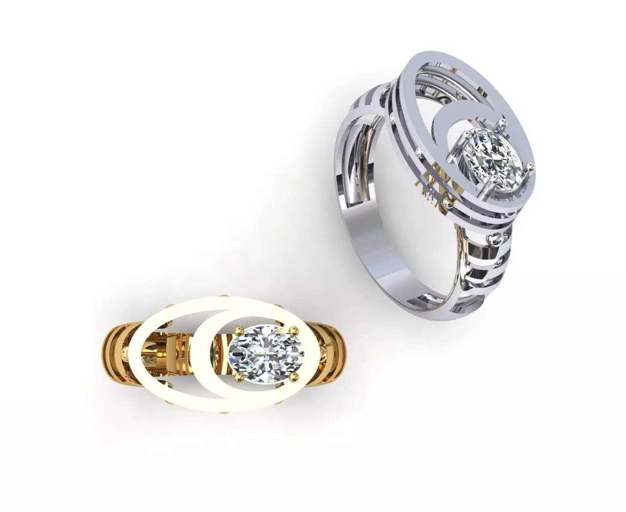 Oval Ring 3D print model