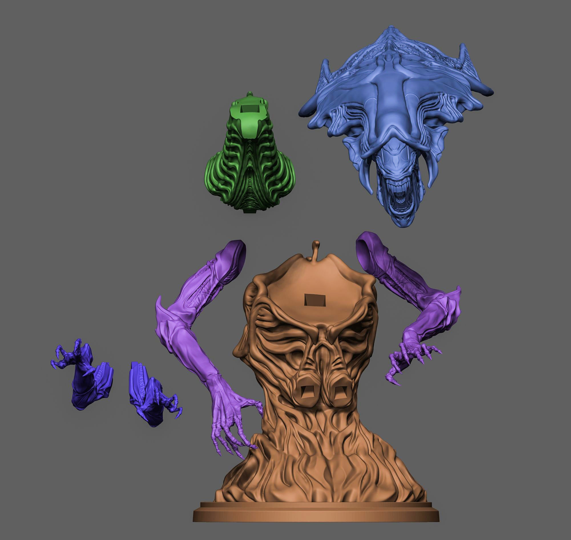 Alien Queen 3D print model_8
