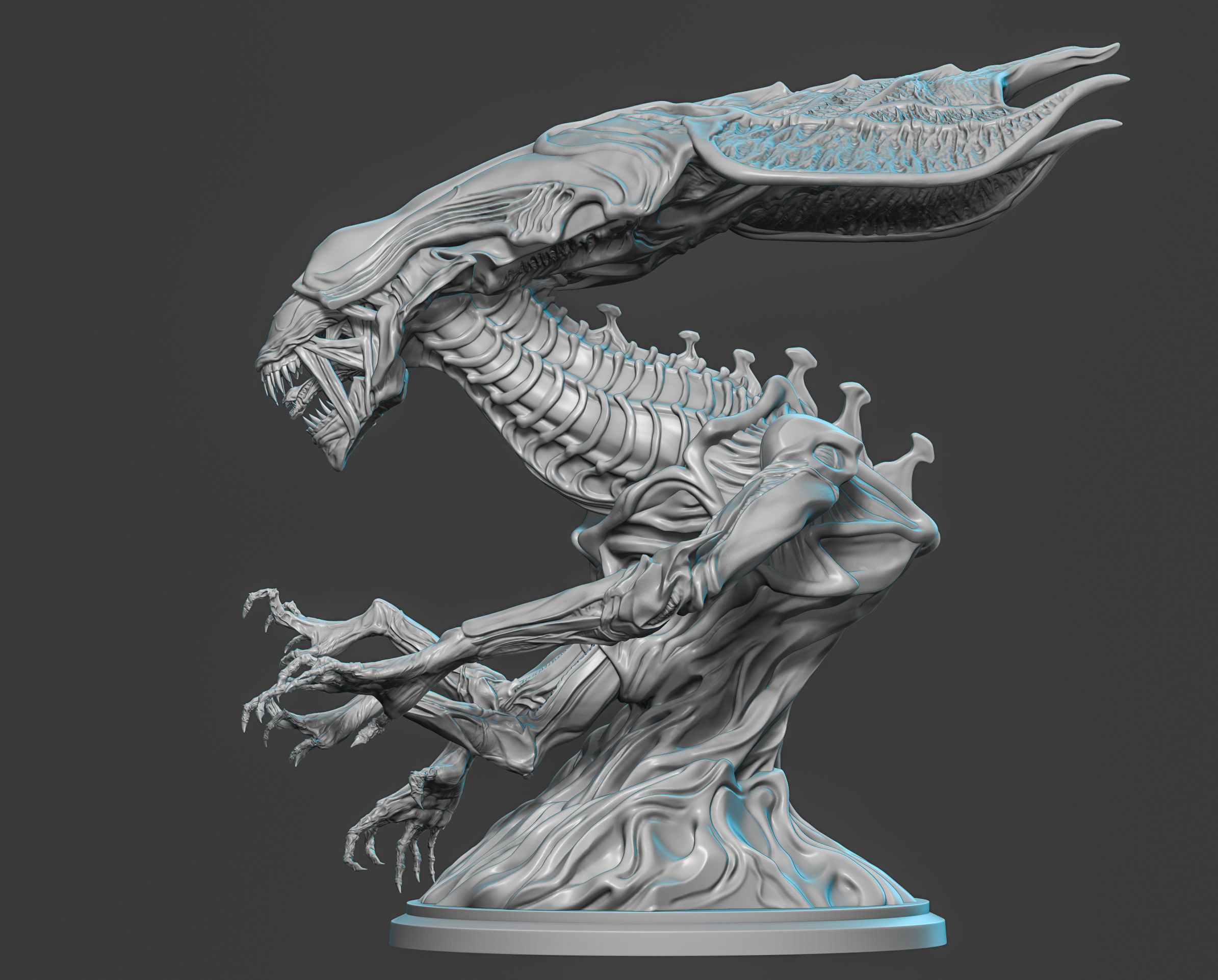Alien Queen 3D print model_4