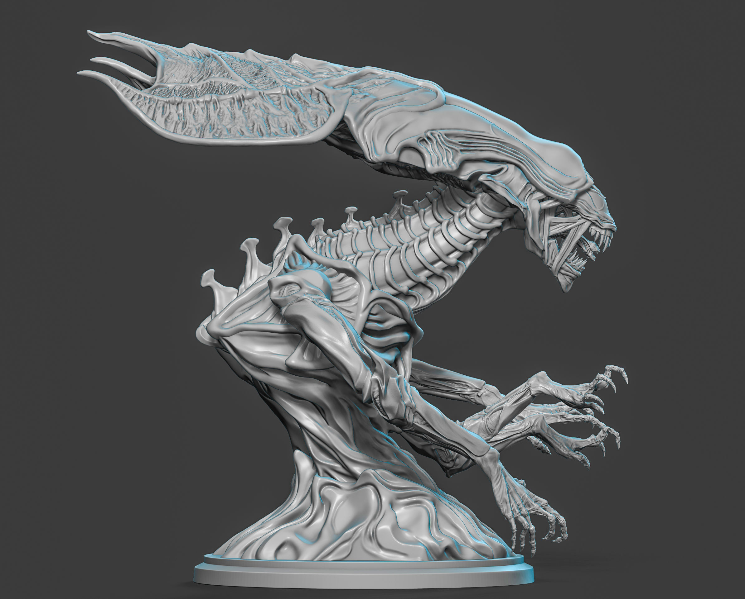 Alien Queen 3D print model_3