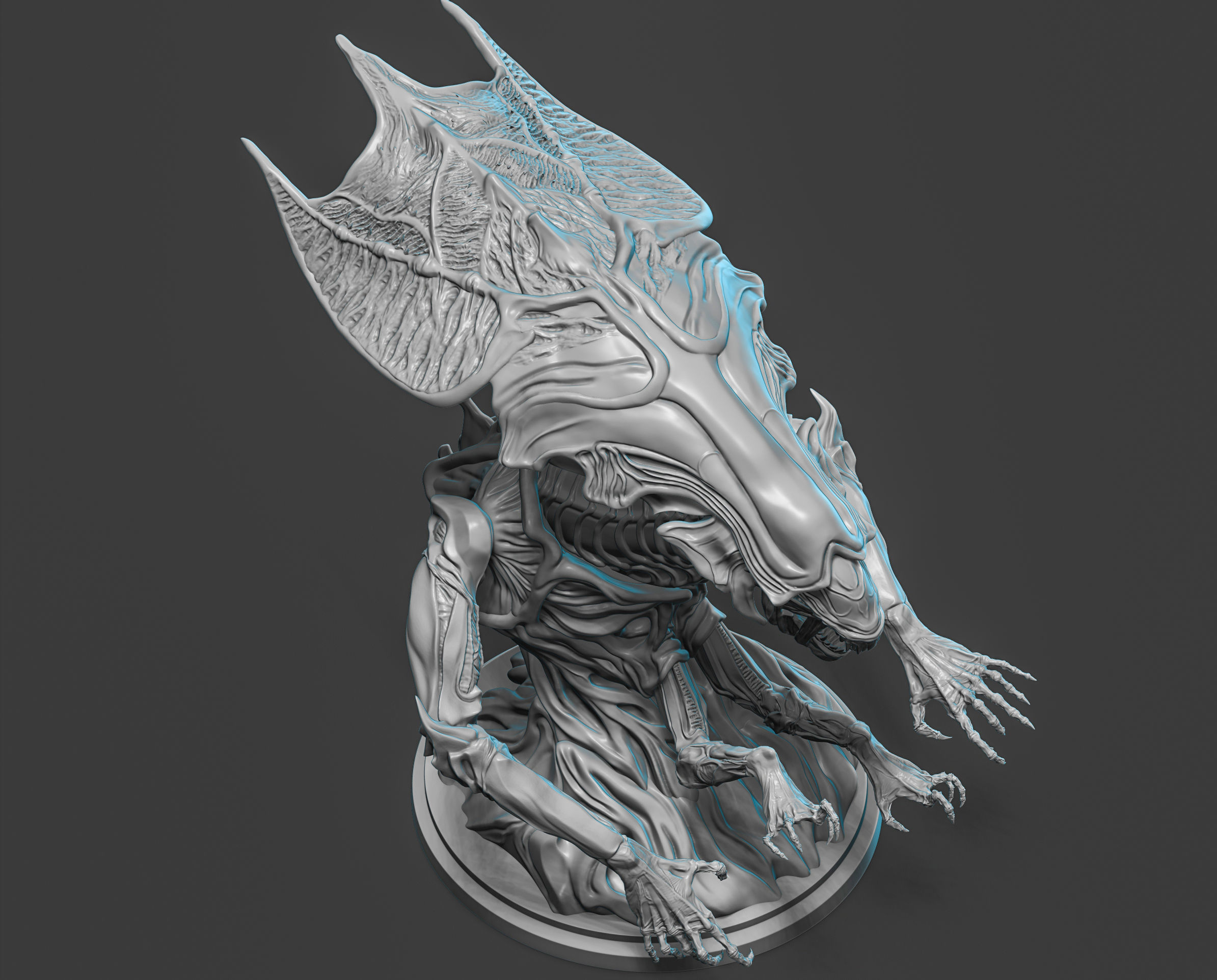 Alien Queen 3D print model_5