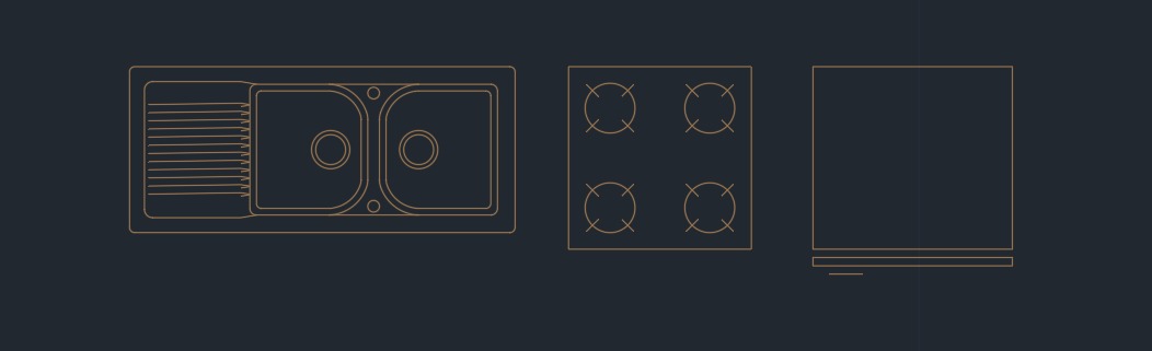 Dynamic Kitchen Equipment Block - Adjustable Display Options Free 3D model_1