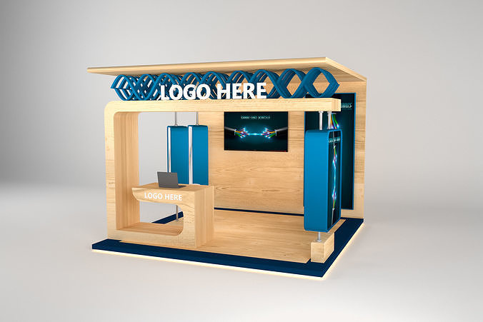 Exhibition Stand Stall Booth - K0010785 3D model