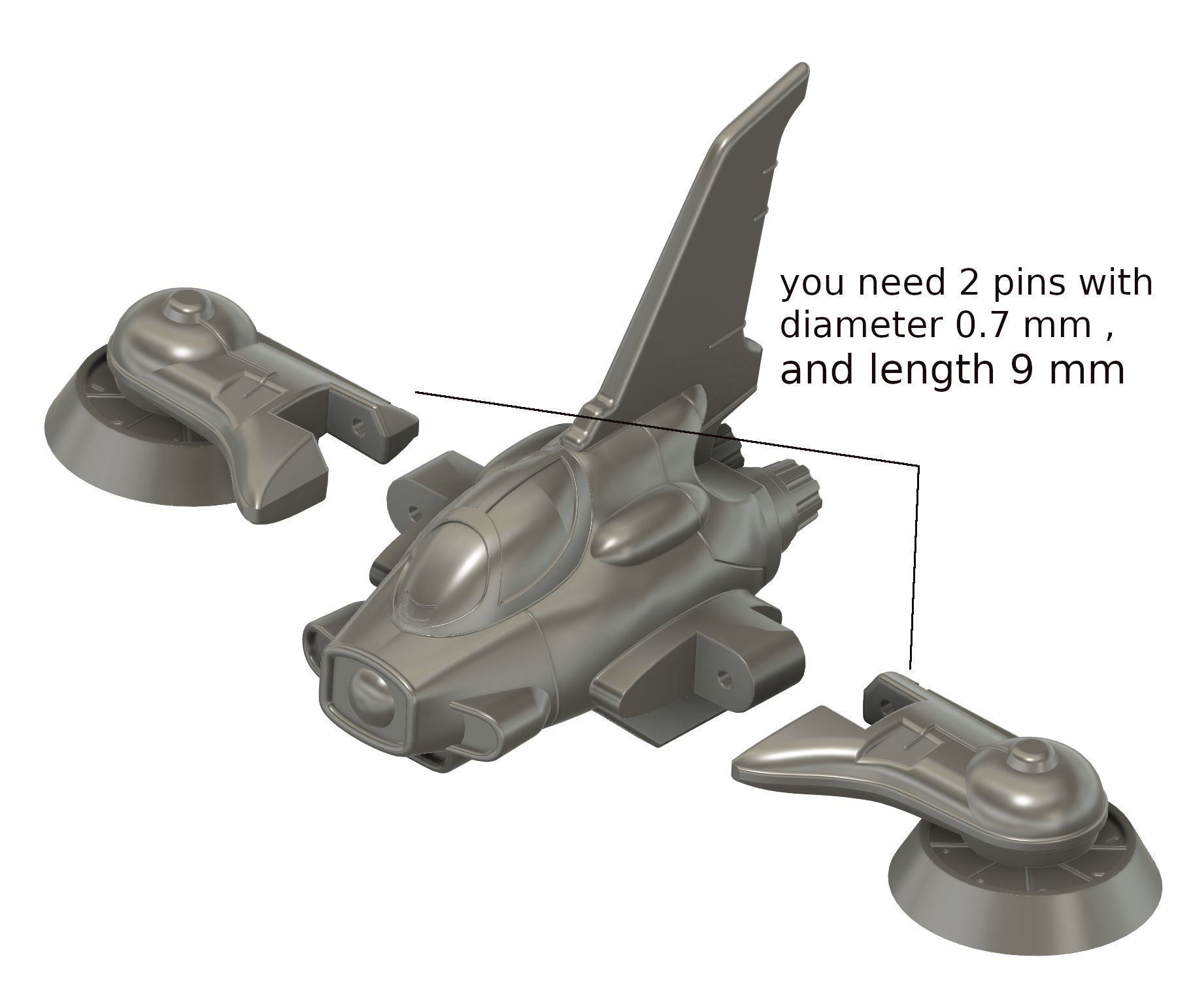 Hover Pilder for Mazinger Z by Threezero 3D print model_26