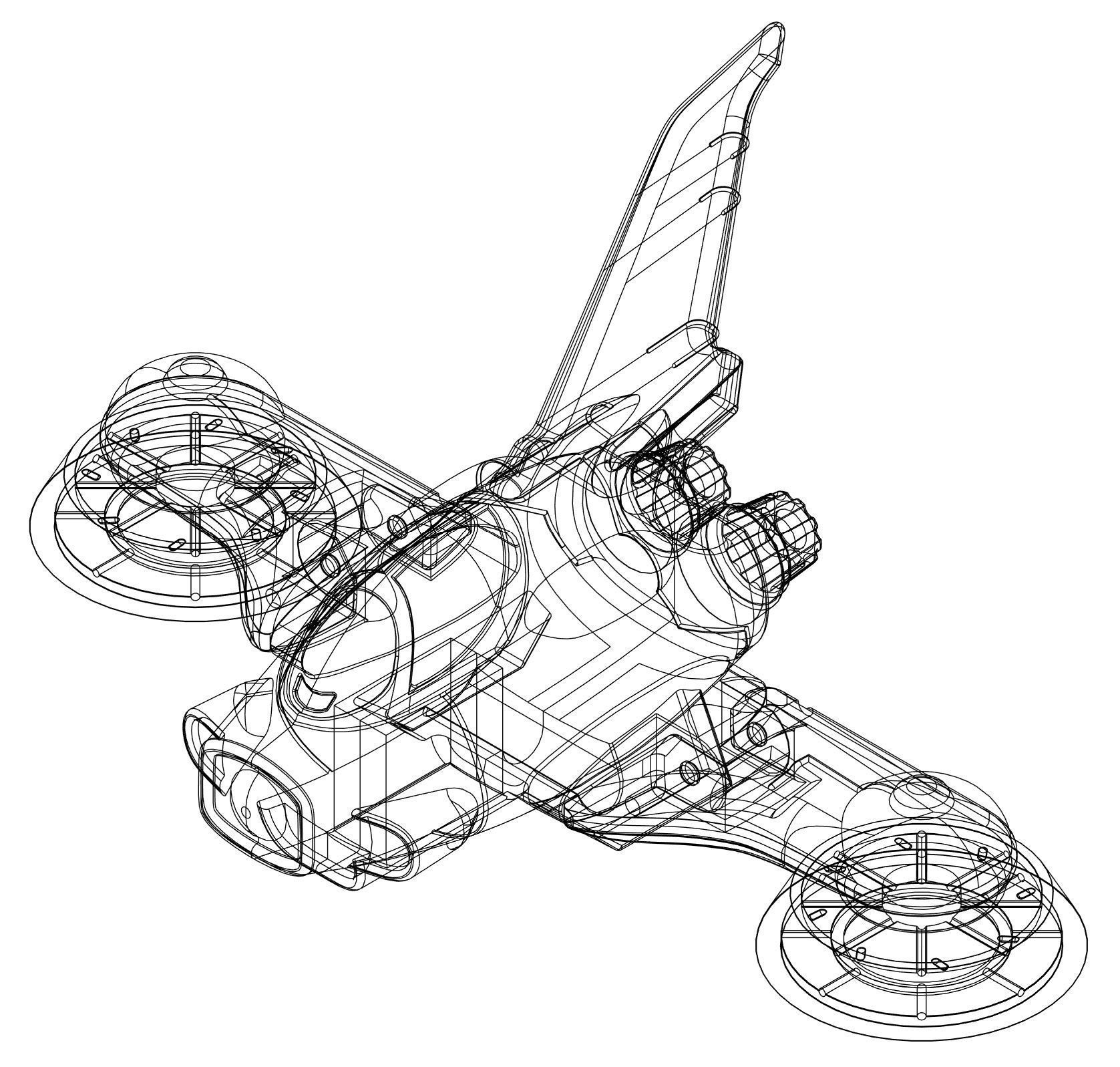 Hover Pilder for Mazinger Z by Threezero 3D print model_27