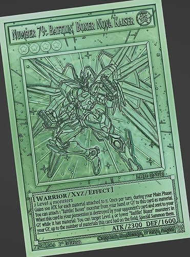 Number 79 Battlin Boxer Nova Kaiser - yu-gi-oh Free 3D print model