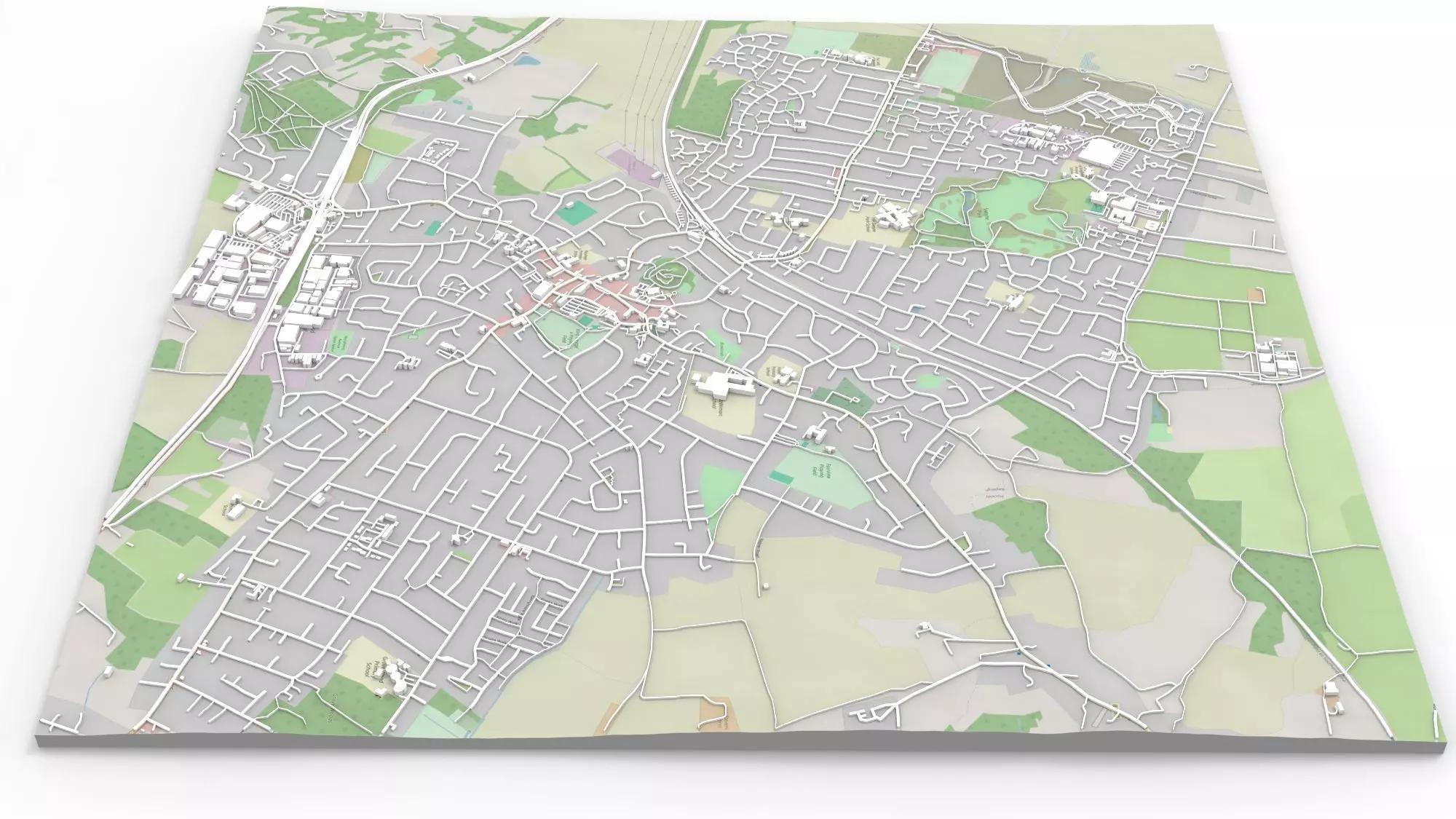 Cityscape Rayleigh United Kingdom 3D model