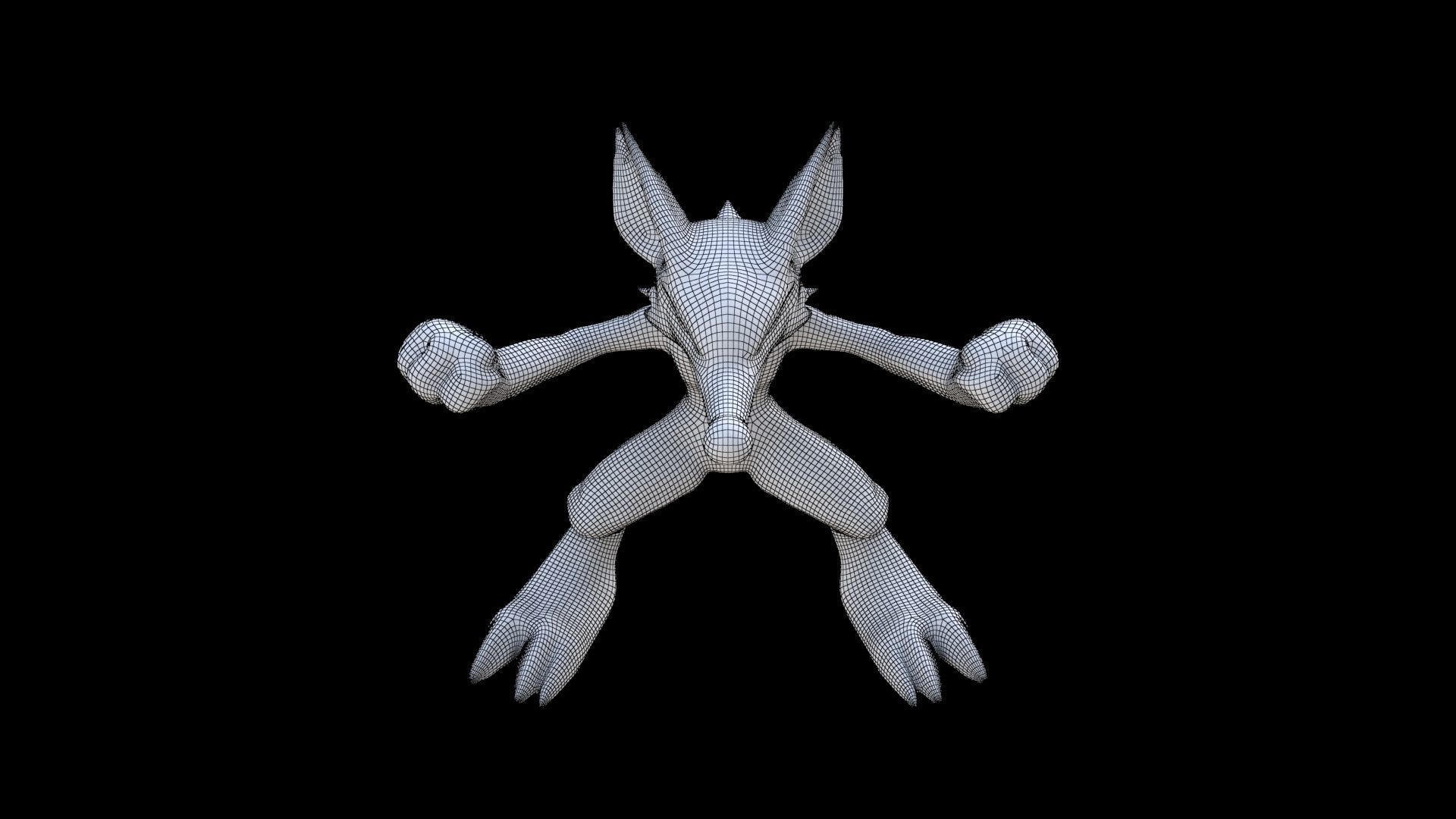 Lucario 3D model_6