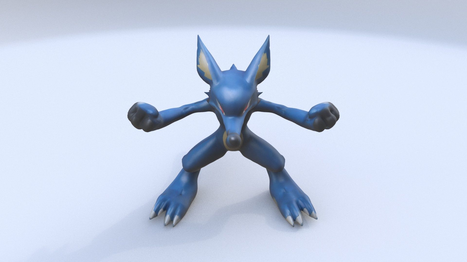 Lucario 3D model_1