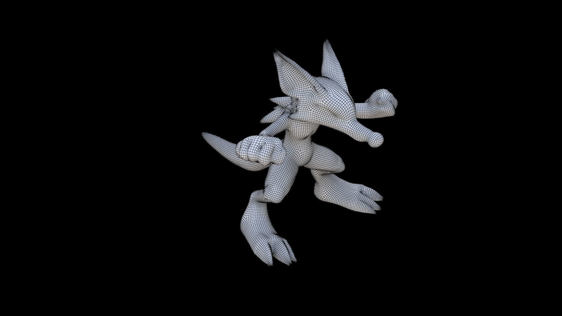 Lucario 3D model_5