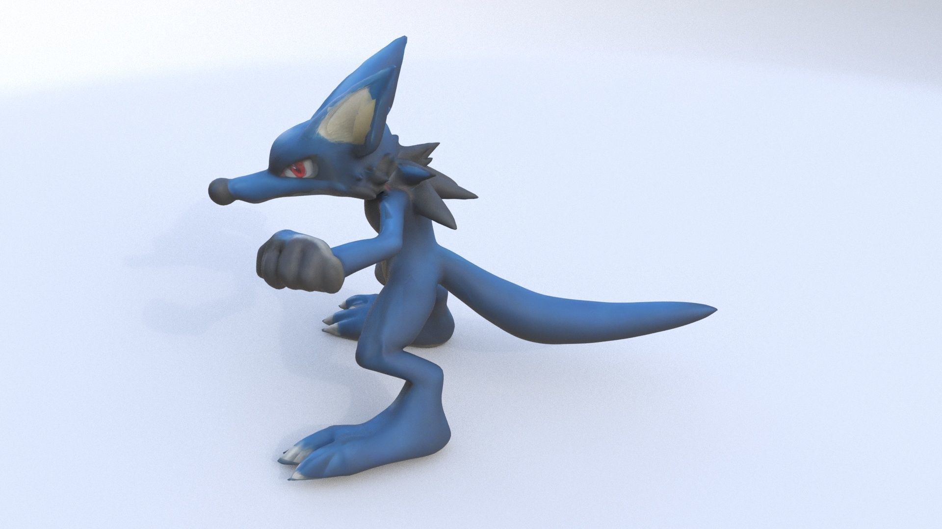 Lucario 3D model_2
