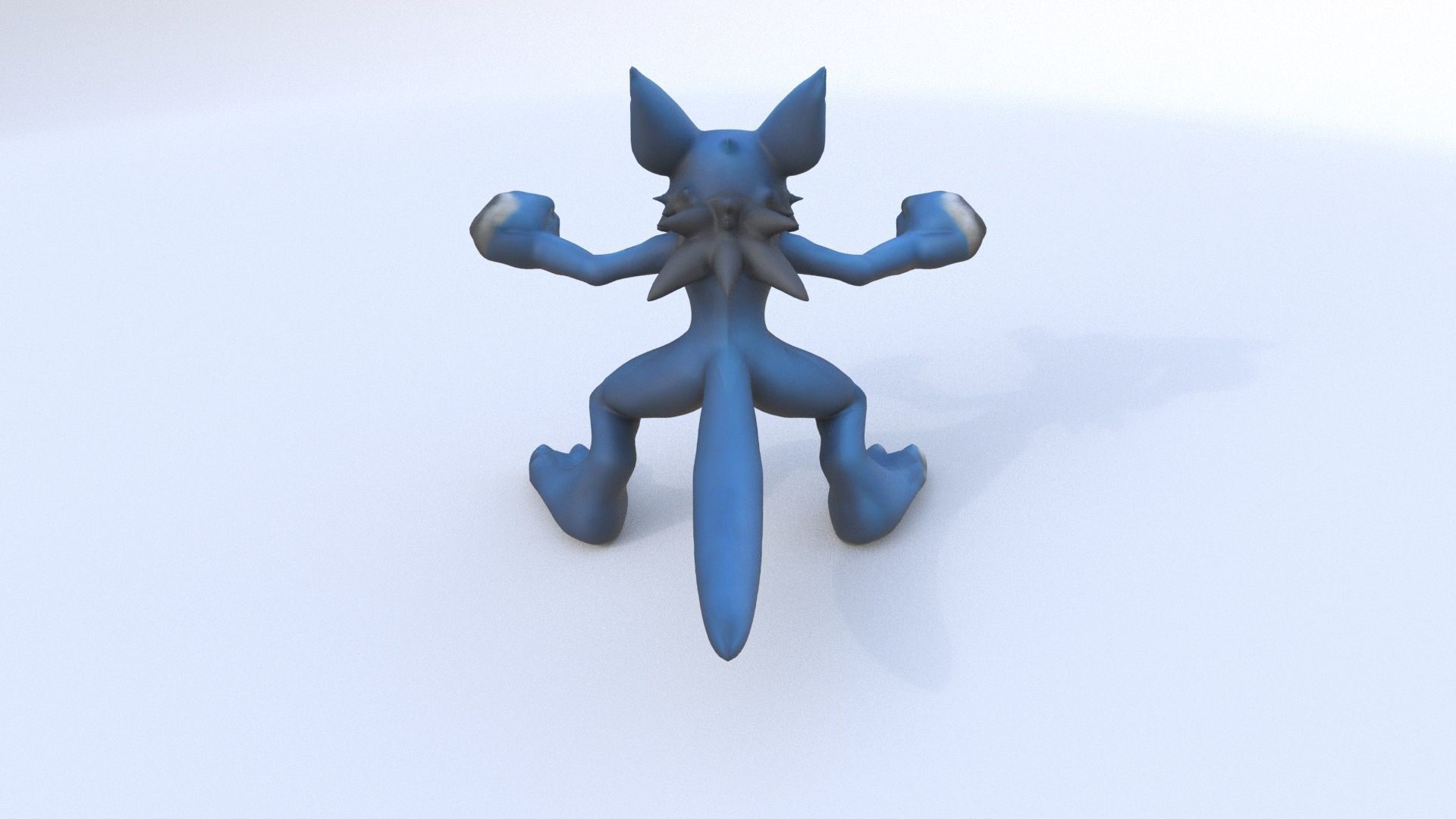 Lucario 3D model_4