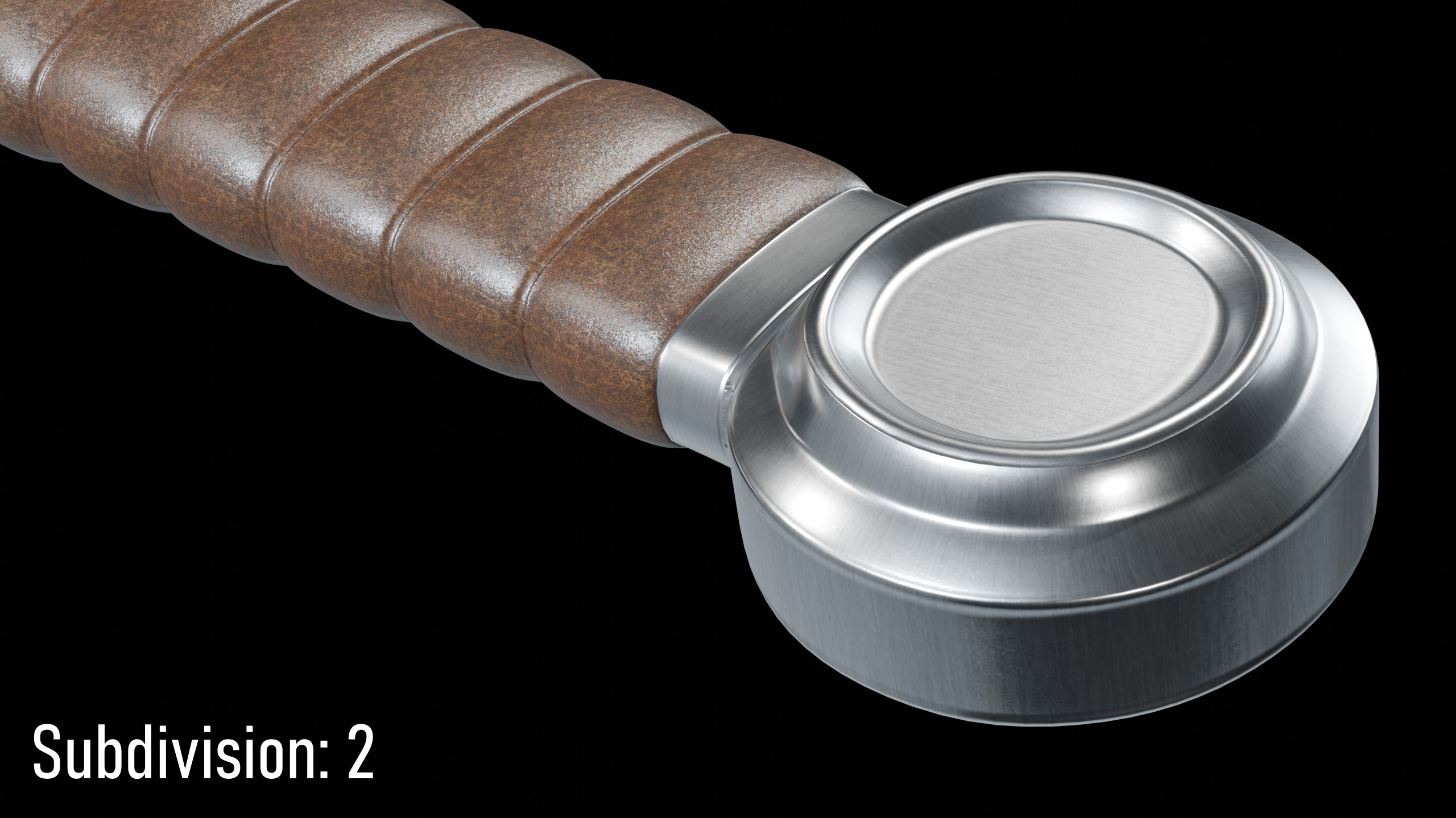 Longsword and Scabbard - 5 Color Variants Low-poly 3D model_7