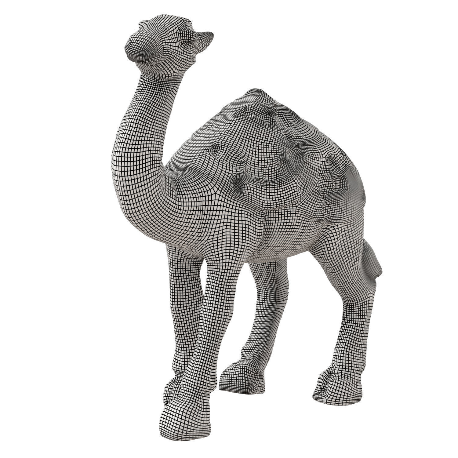 Egyptian figurine of a one-humped camel 2 3D model_5