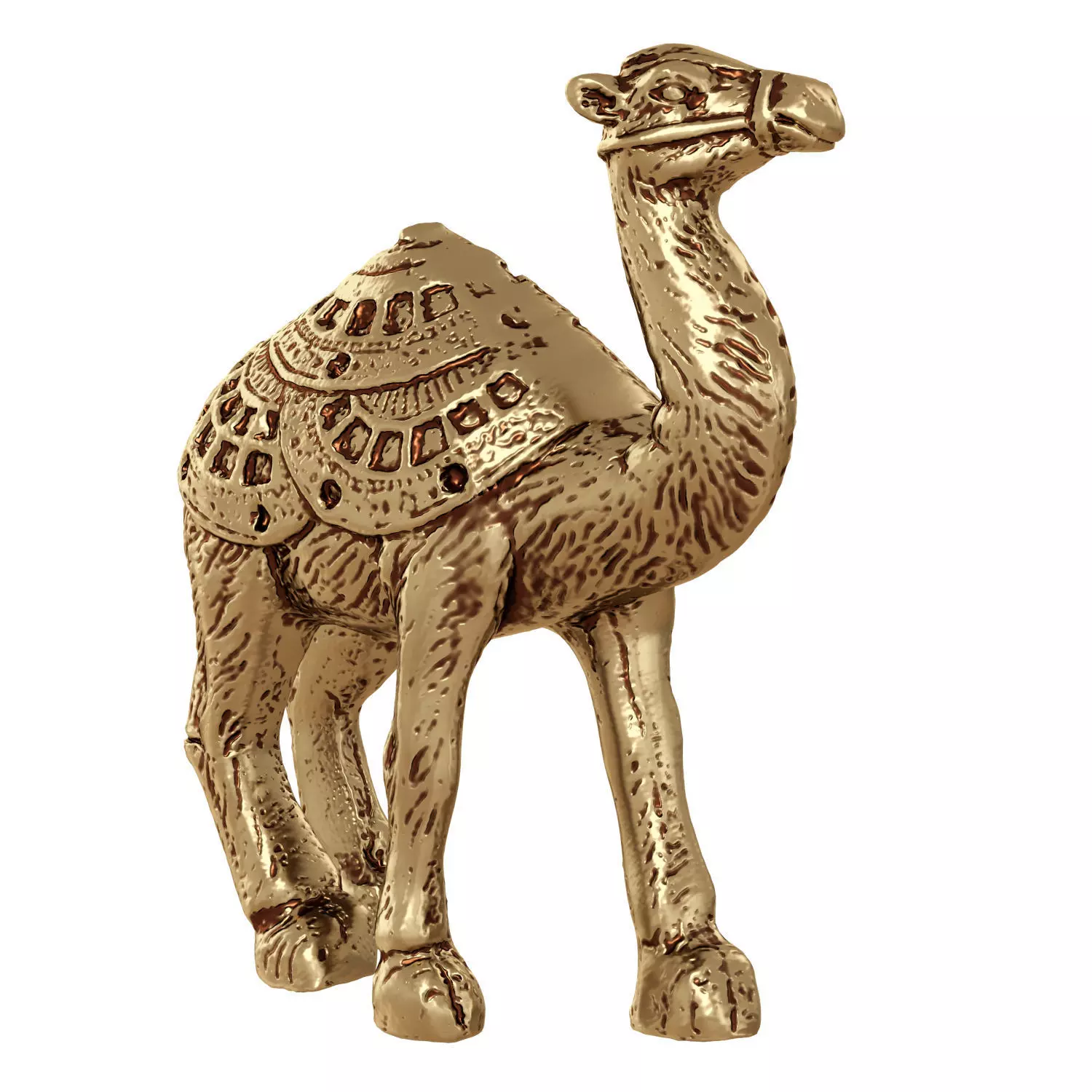 Egyptian figurine of a one-humped camel 2 3D model_0