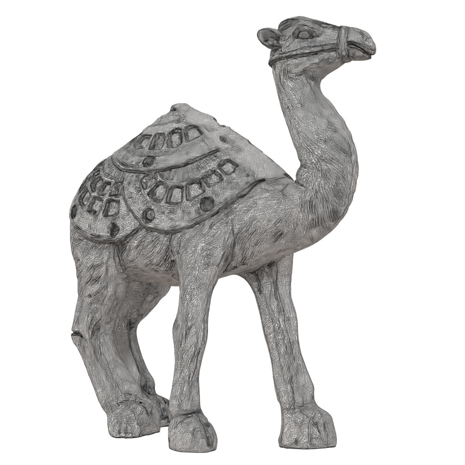 Egyptian figurine of a one-humped camel 2 3D model_6
