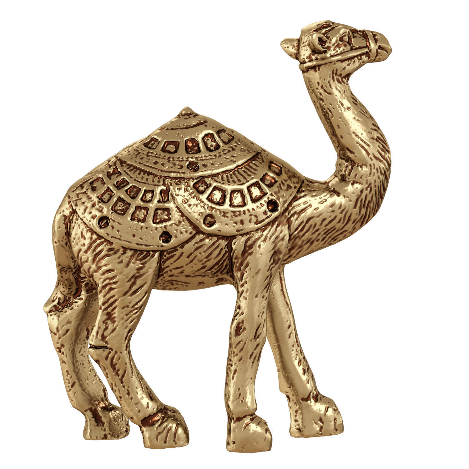 Egyptian figurine of a one-humped camel 2 3D model_4