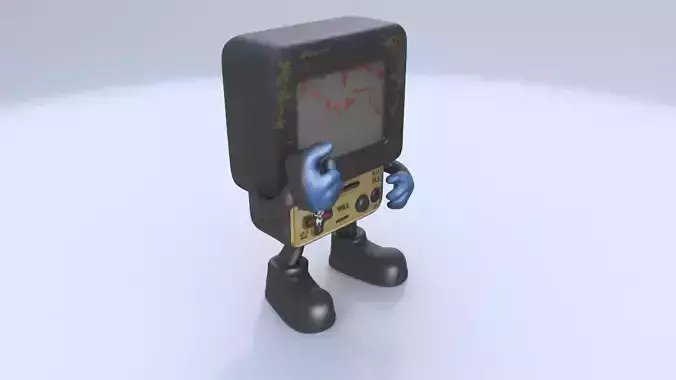 Mr Game and Watch 3D model