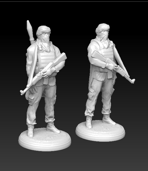 Enemy Soldiers 3D print model_1
