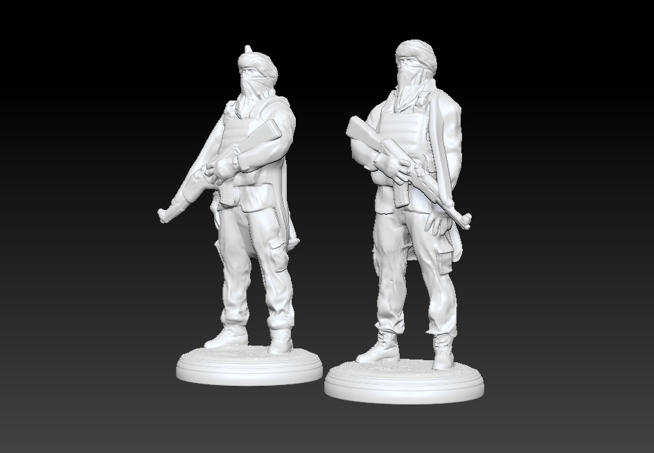 Enemy Soldiers 3D print model_5