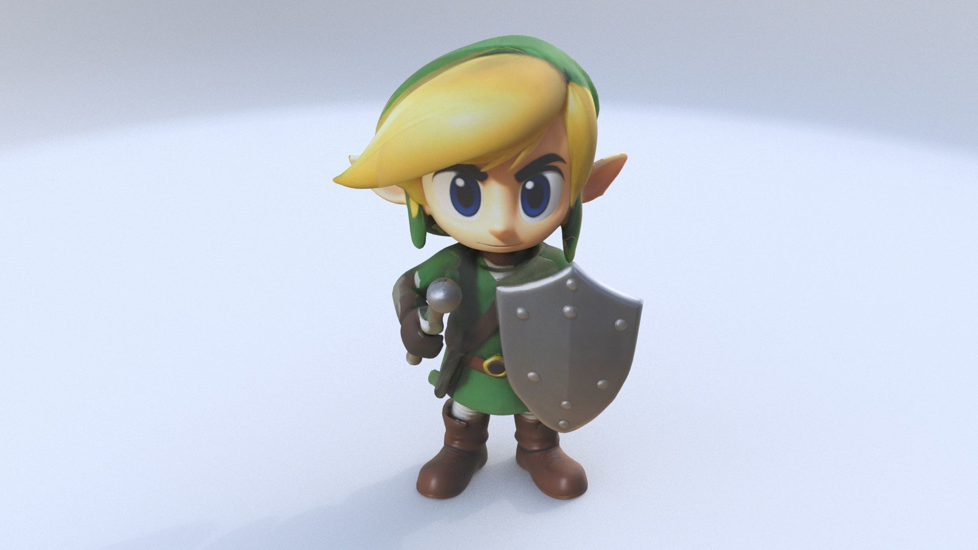 Toon Link 3D model_1