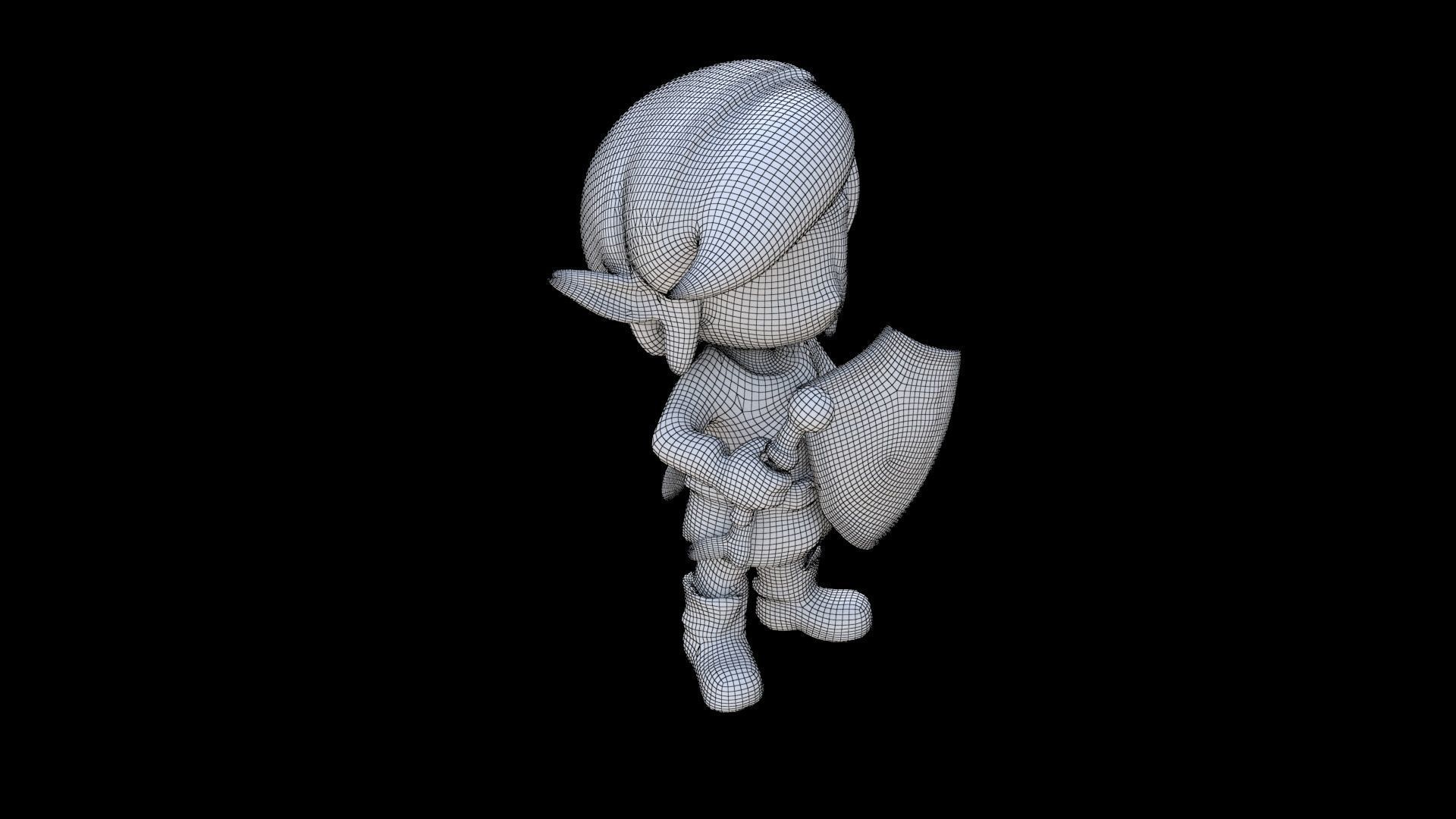 Toon Link 3D model_5