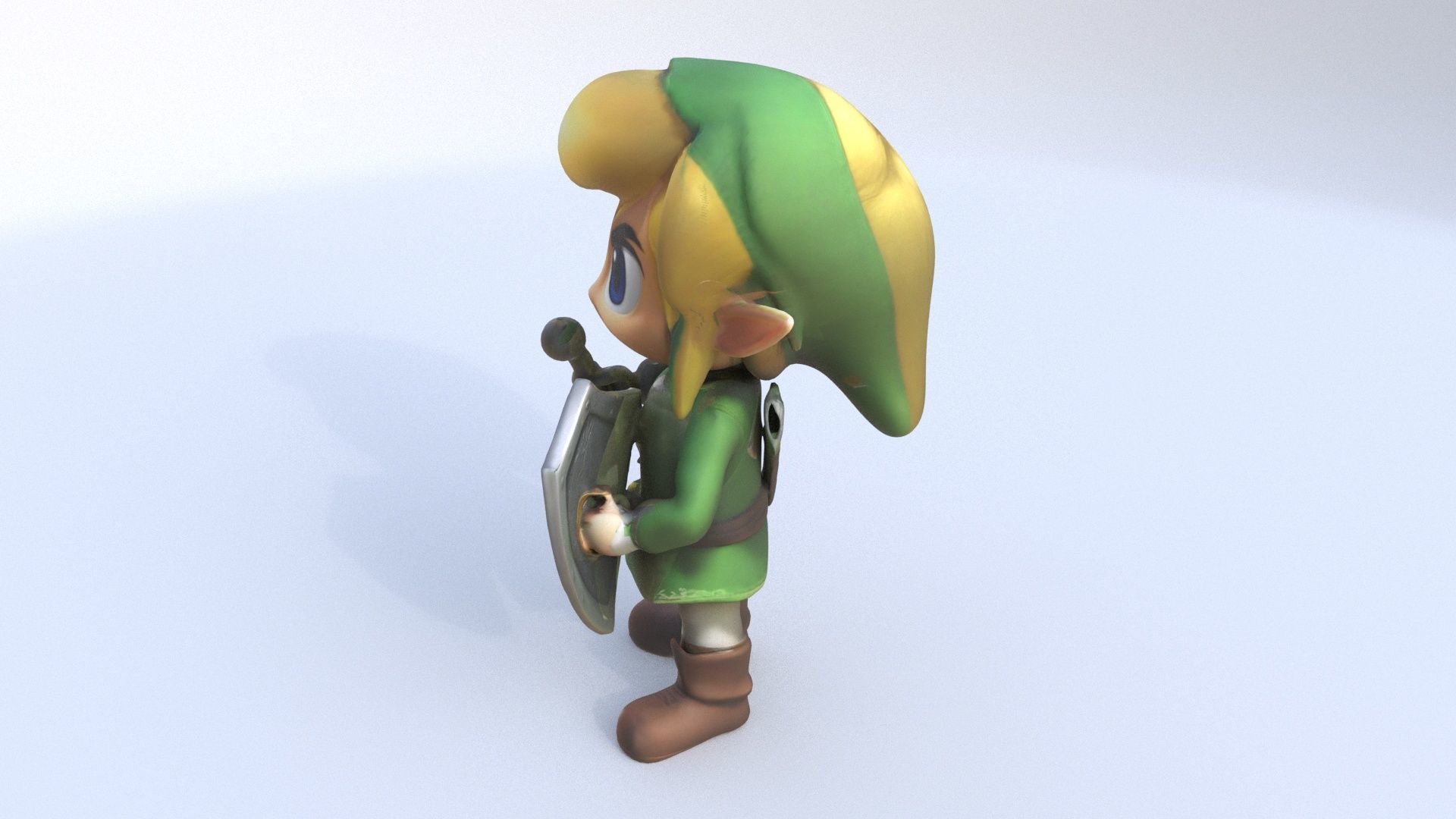 Toon Link 3D model_2