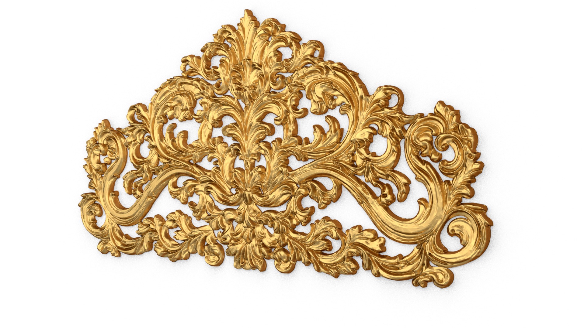 Classic Carved Bed 3D model 20 3D print model_1