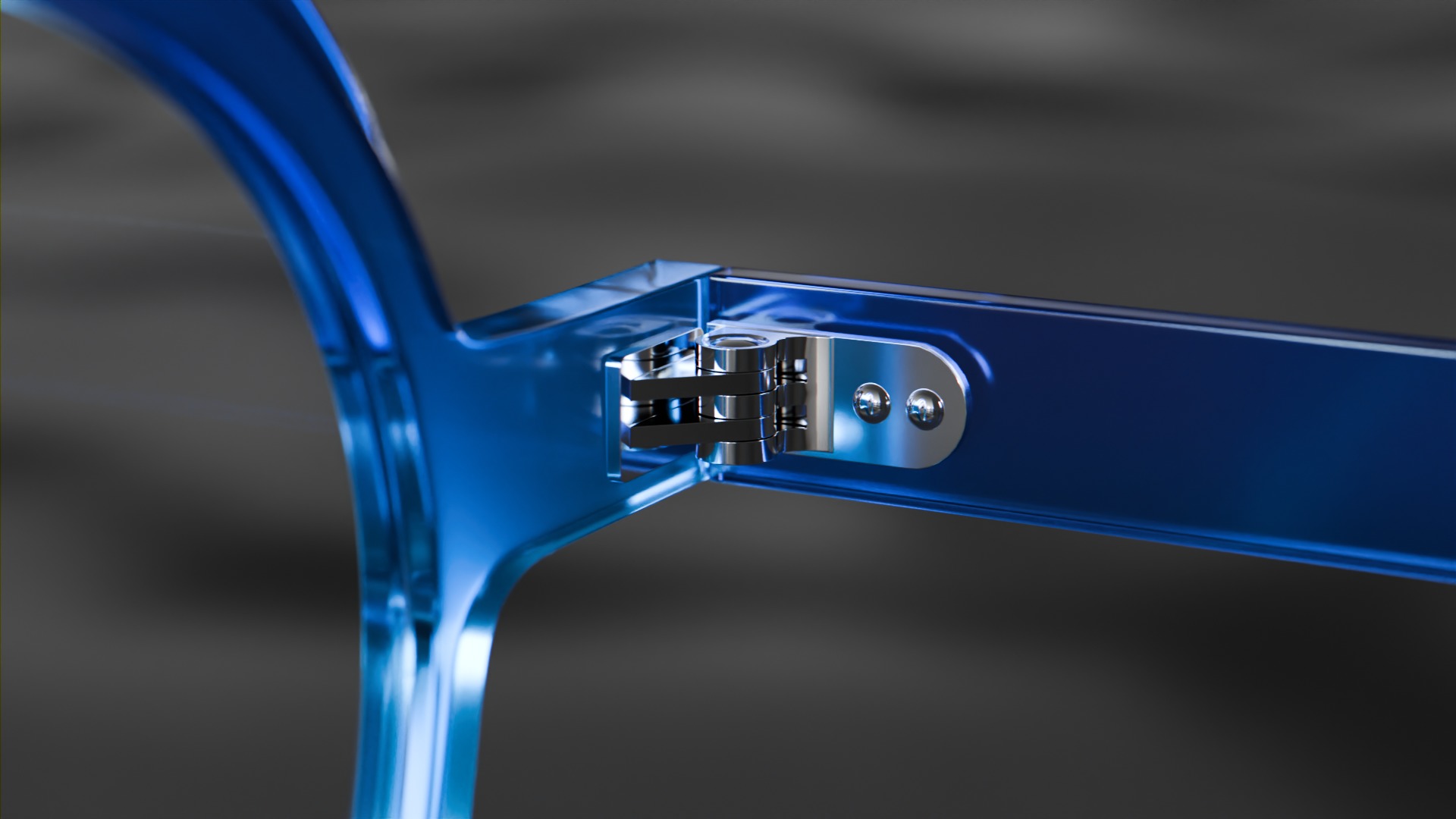 Glasses Round Frame Low-poly 3D model_3