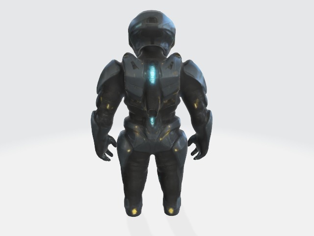Exo suit 3D model_2