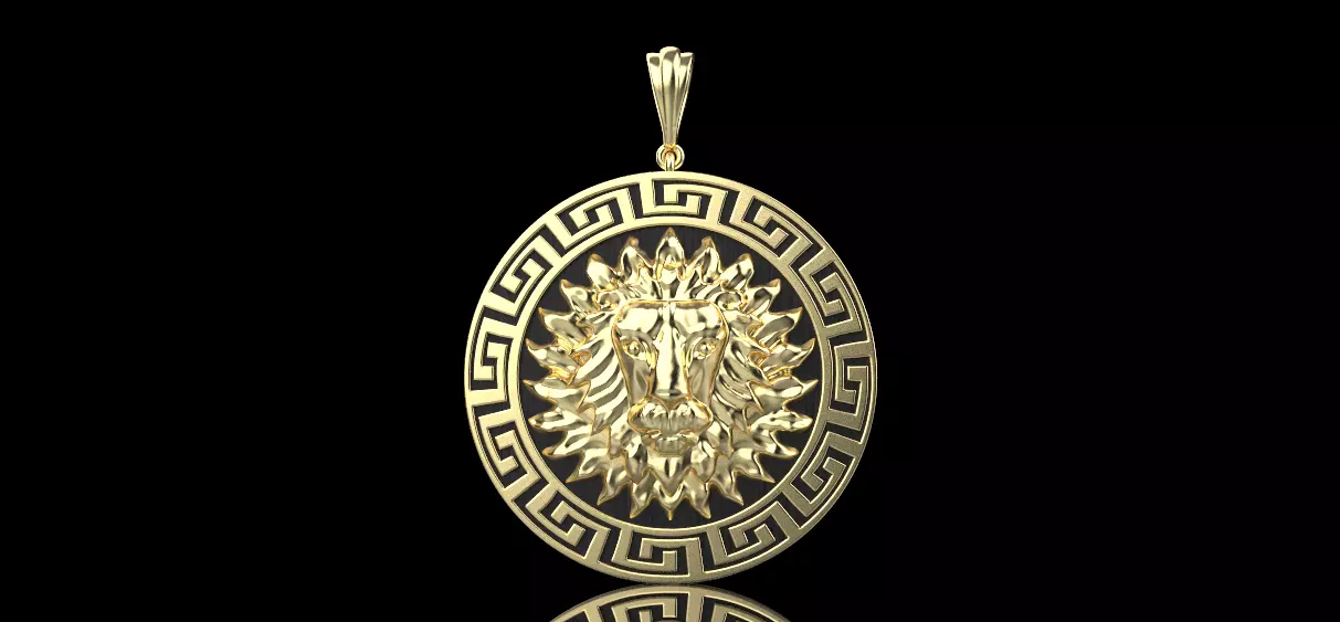 Pendant lion 3D print model