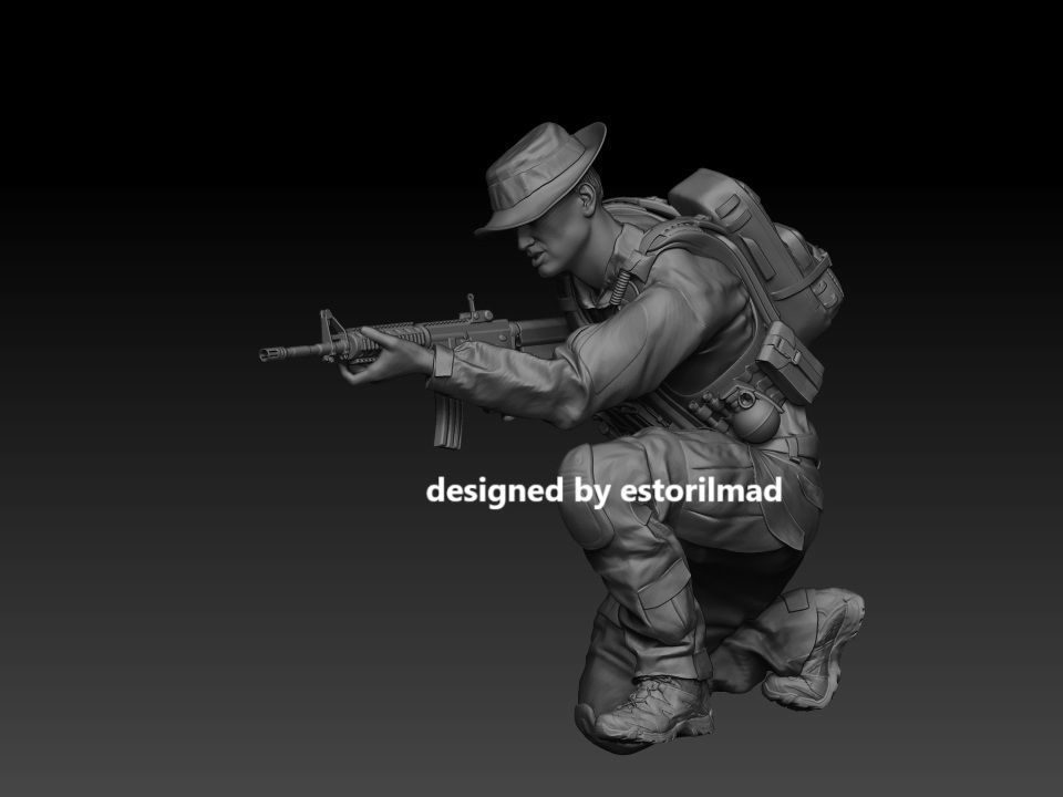 US SOLDADO NAVY SEAL EN ACCION 3D print model_1