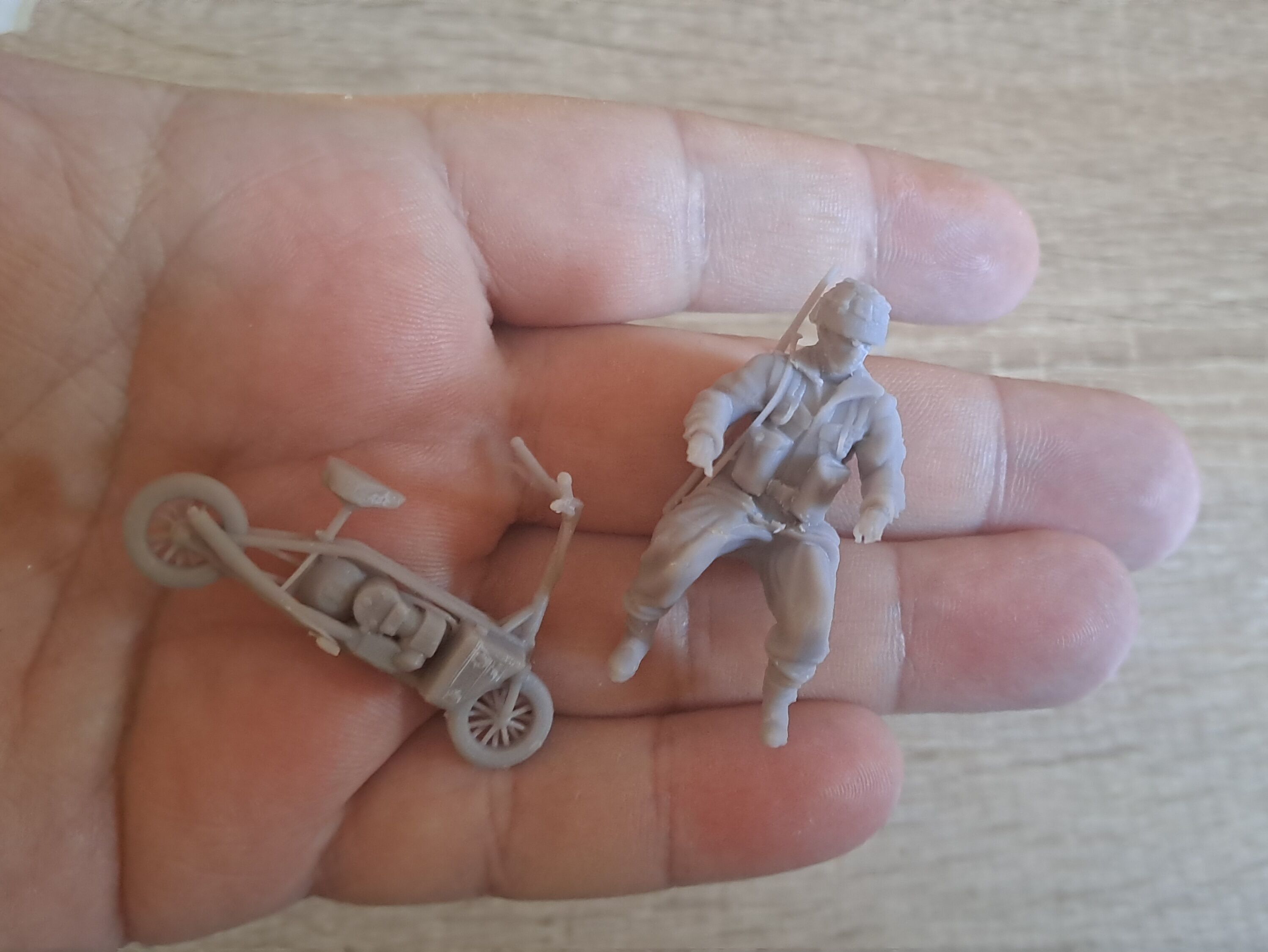 WW2 PARACAIDISTA BRITANICOS CON WELBIKE 3D print model_3