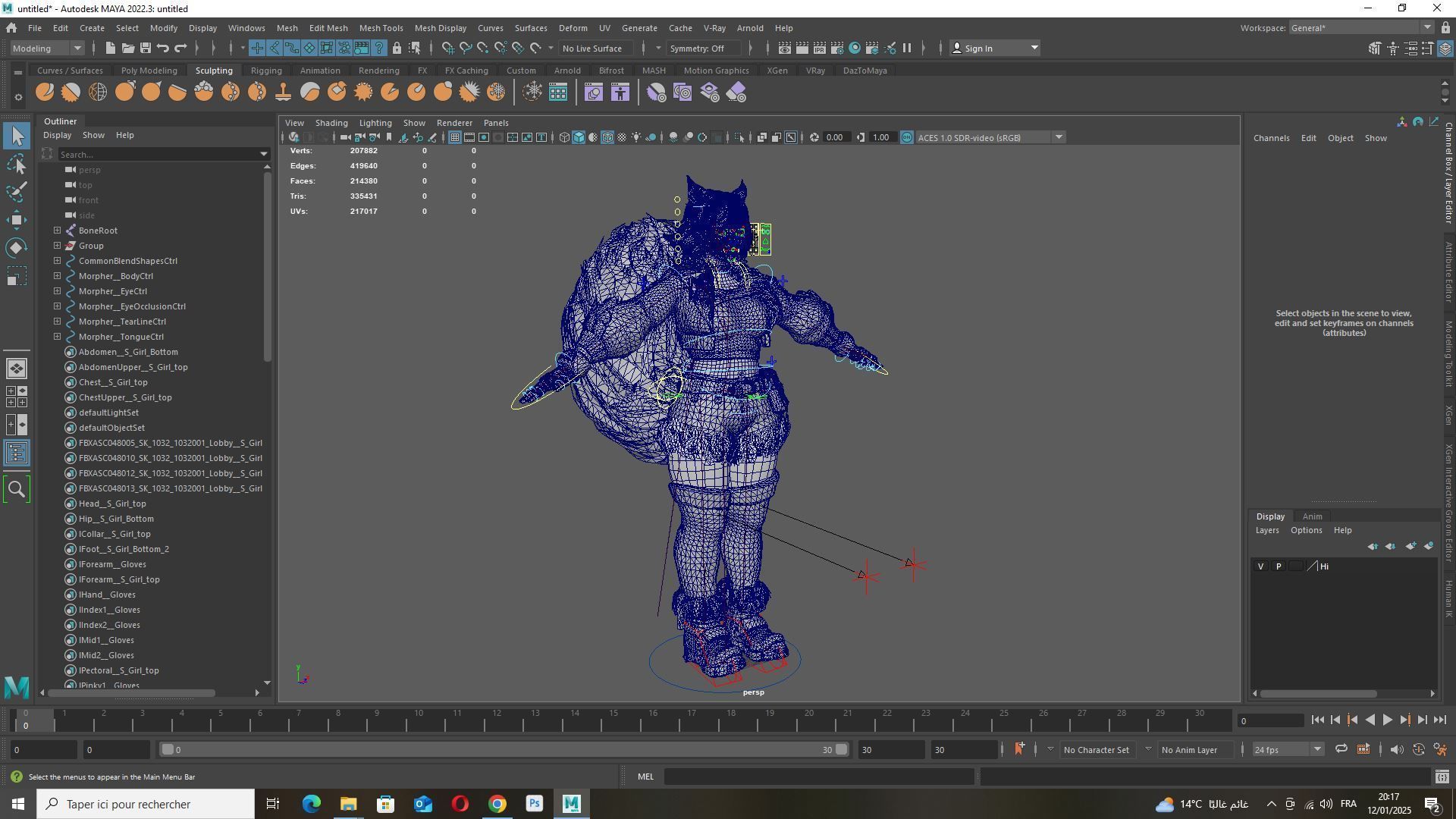 Squirrel Girl 3d model Low-poly 3D model_14