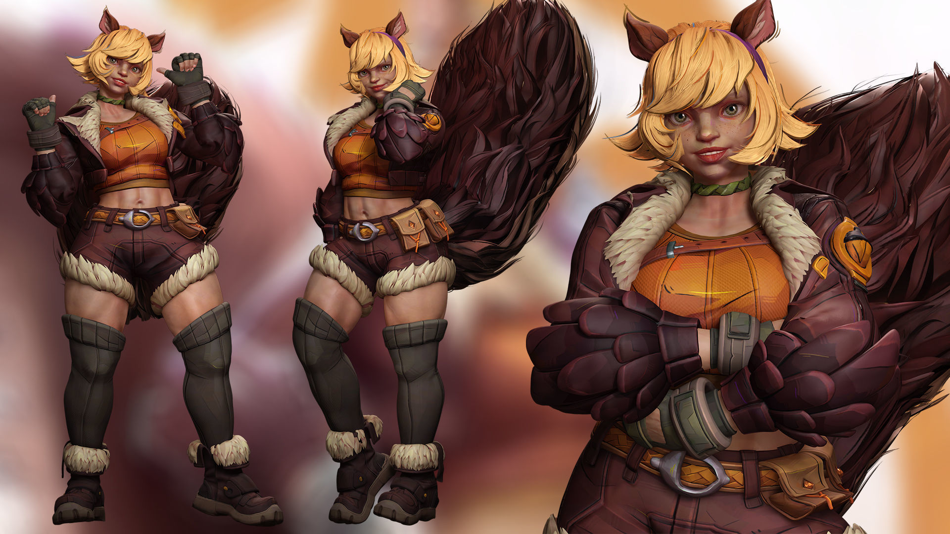 Squirrel Girl 3d model Low-poly 3D model_3