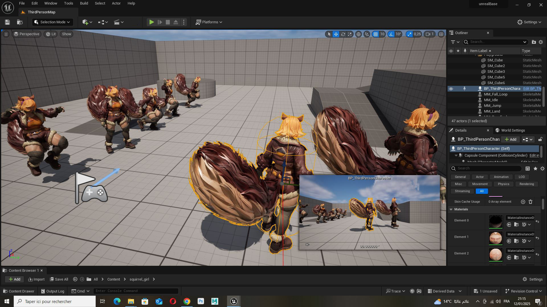 Squirrel Girl 3d model Low-poly 3D model_9