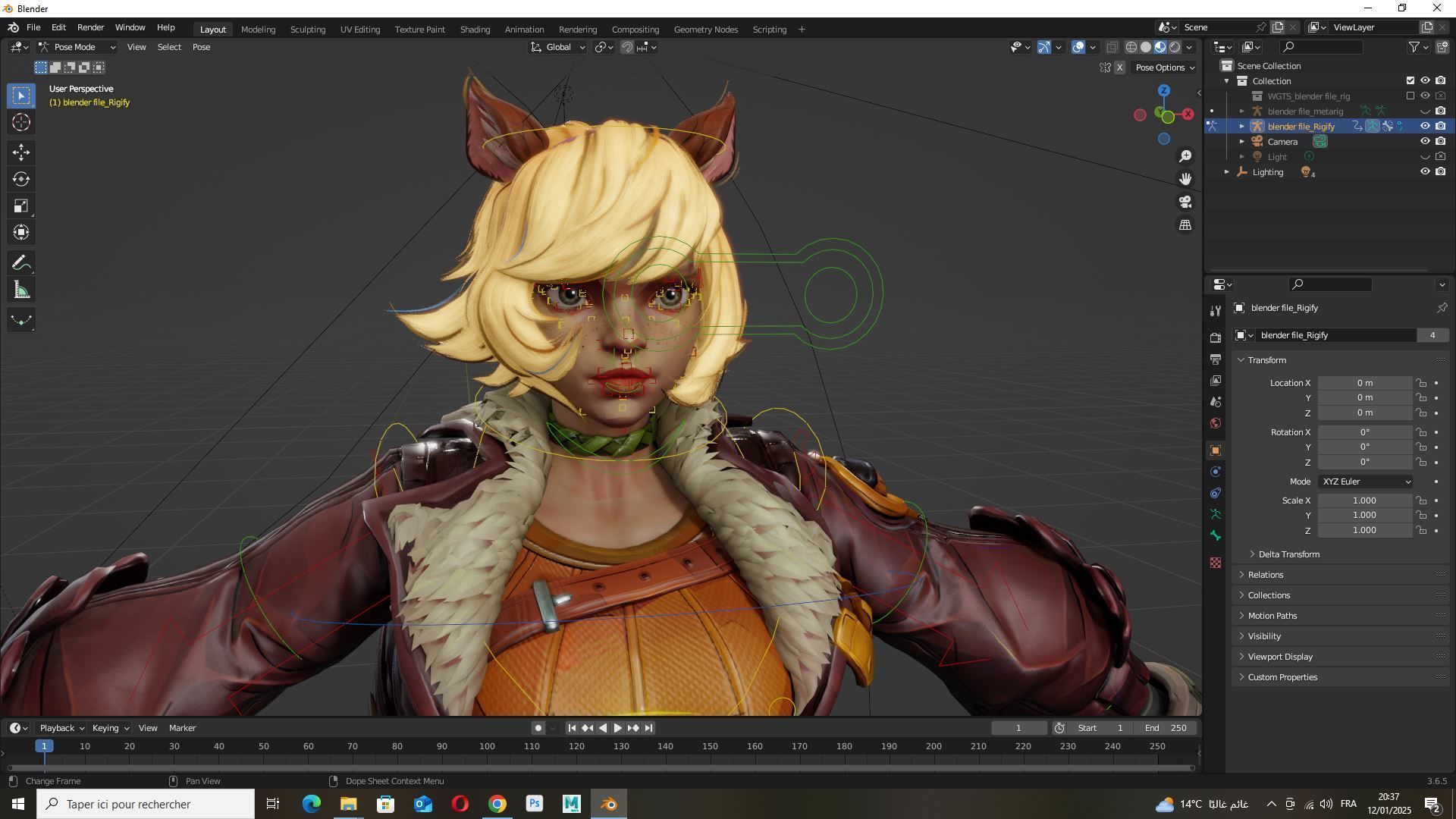 Squirrel Girl 3d model Low-poly 3D model_18