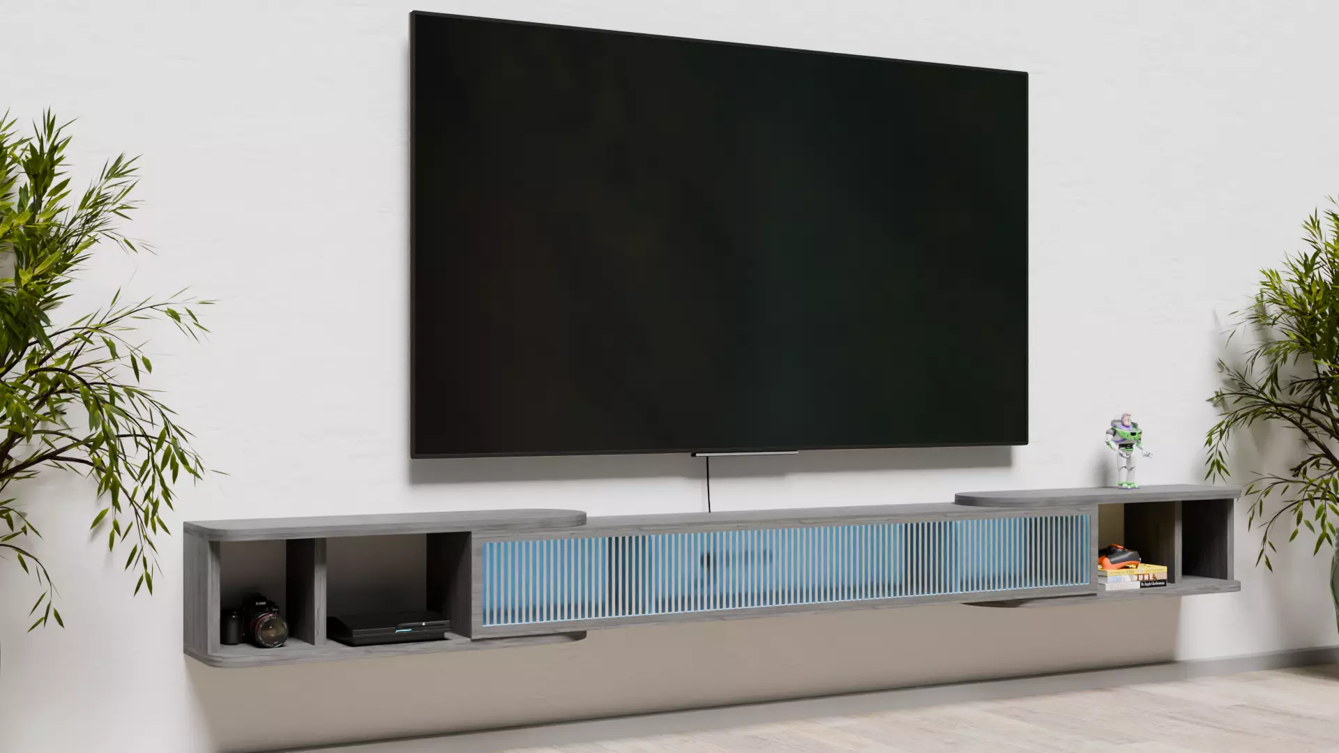 32 to 120 Retractable tv stand 3D model_0