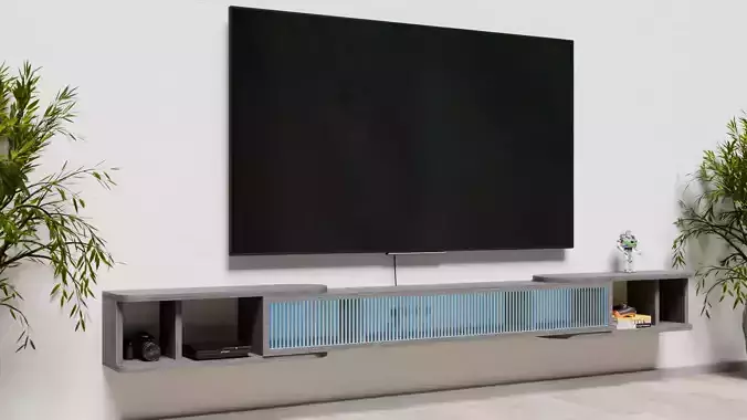 32 to 120 Retractable tv stand 3D model