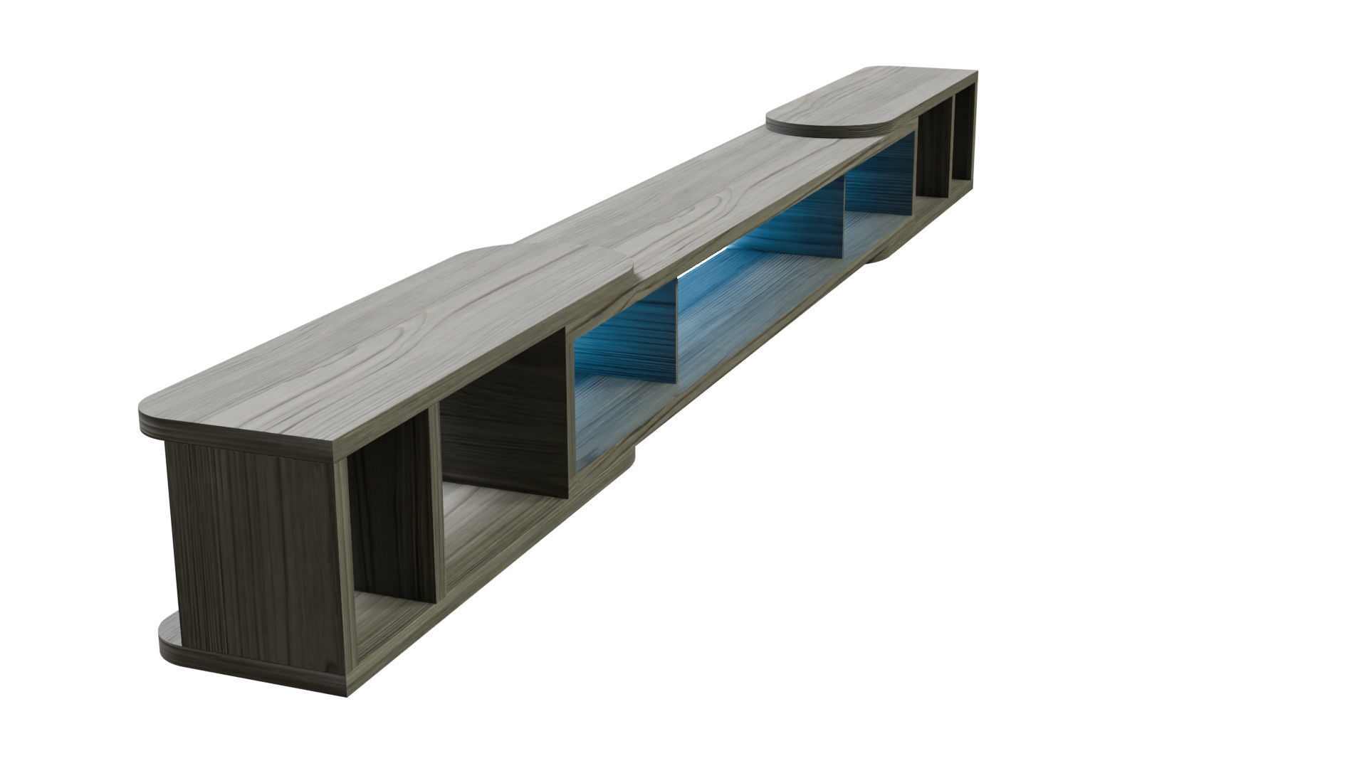 32 to 120 Retractable tv stand 3D model_4