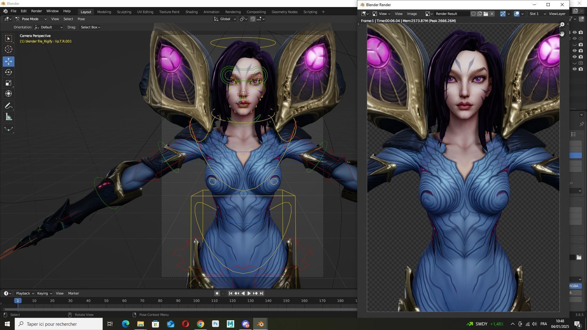 Kaisa League of Legends Low-poly 3D model_14