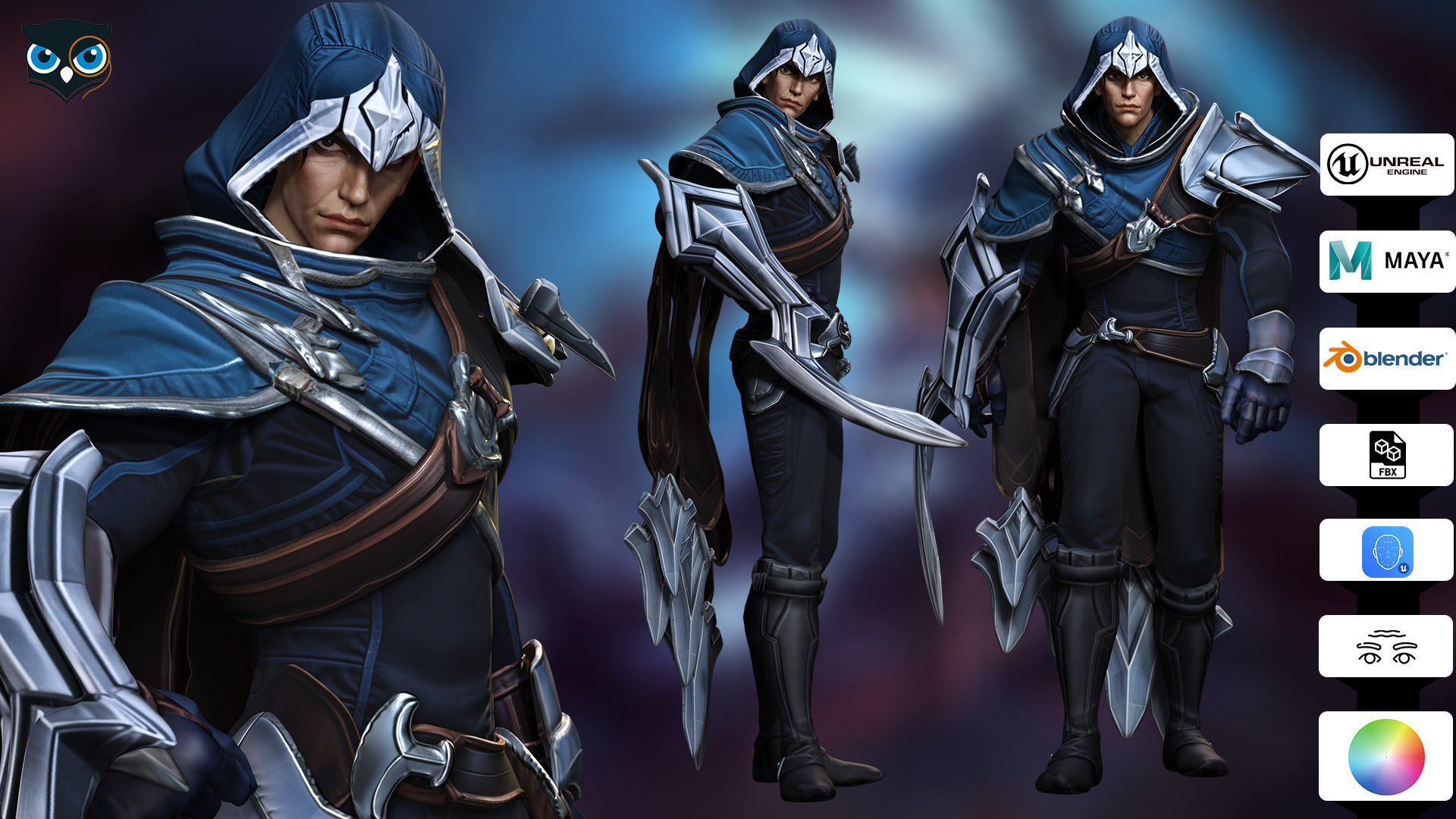 Talon League of Legends Low-poly 3D model_1