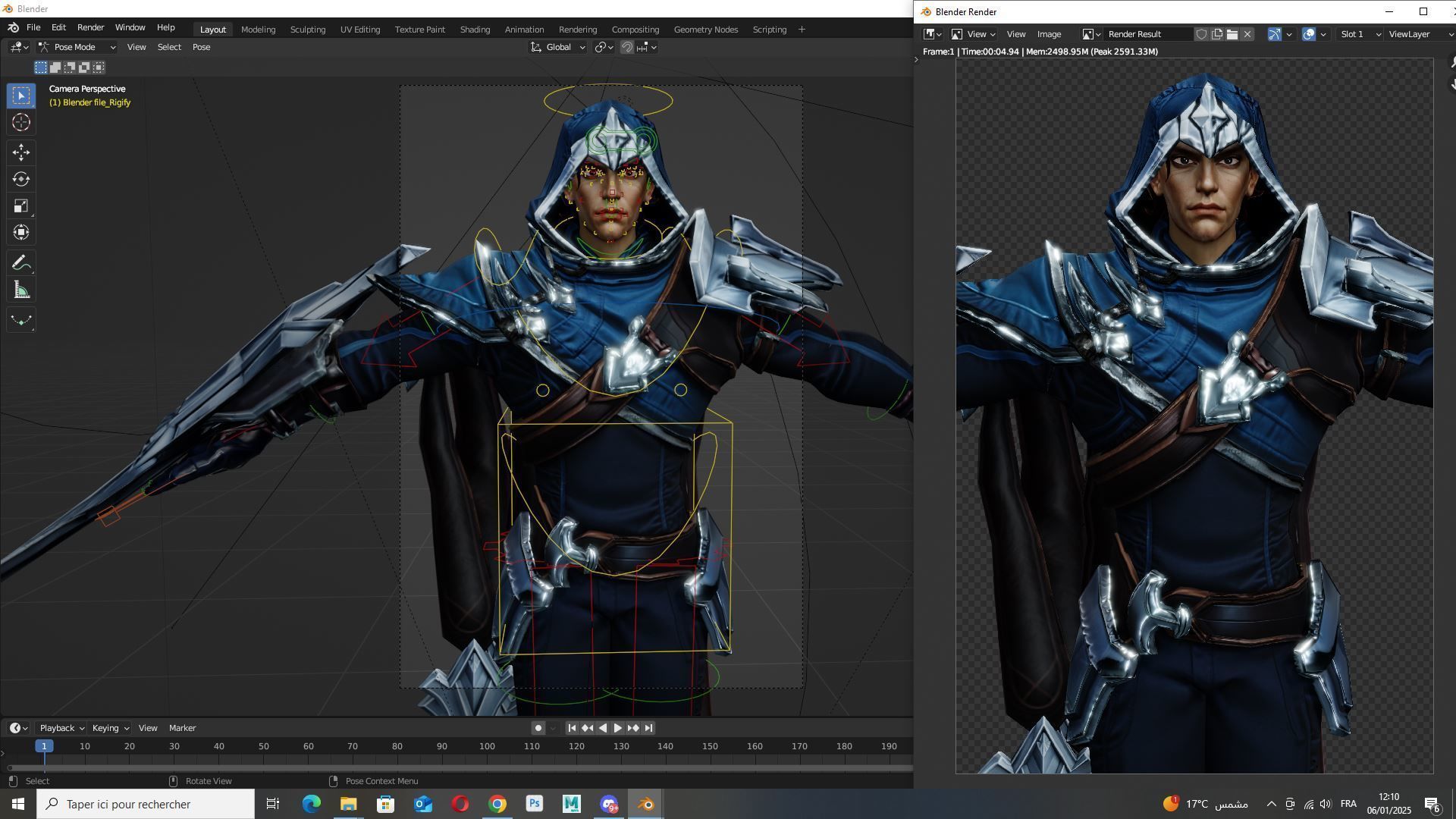 Talon League of Legends Low-poly 3D model_20