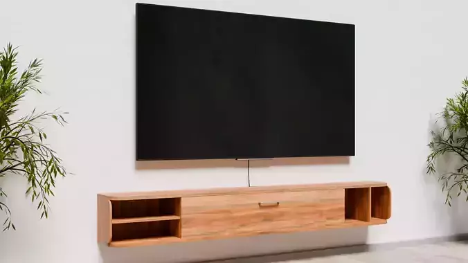 Floating Tv shelf 4 3D model