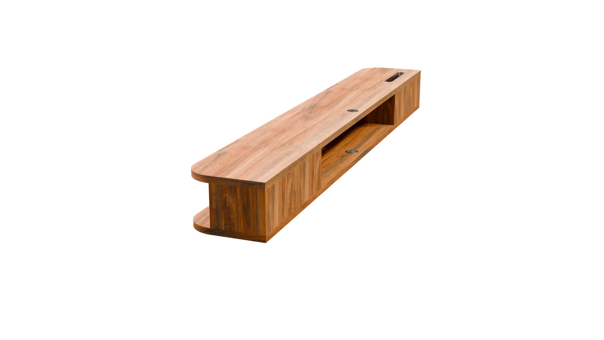 Floating Tv shelf M3 3D model_4